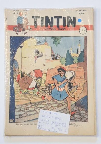 UNIVERS D'HERGÉ TINTIN


(éd Française).1949 - n°18 au 34 équivalent reliure N°2,...