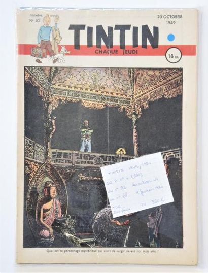 UNIVERS D'HERGÉ TINTIN


(éd Française). 1949/50 - n°52 au 68 équivalent reliure...