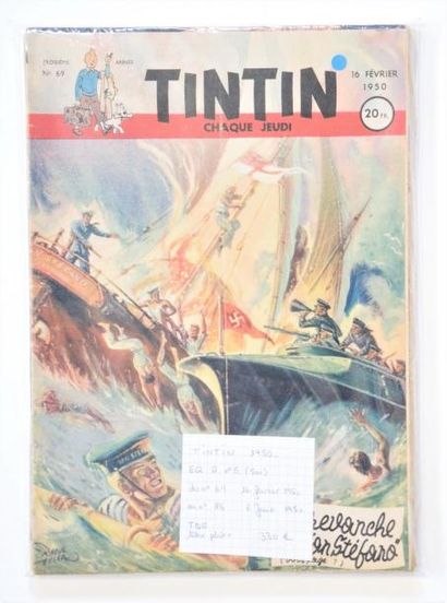 UNIVERS D'HERGÉ TINTIN


(éd Française). 1950 - n°69 au 85 équivalent reliure N°5,...