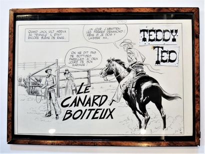FORTON, GERALD (1931) Planche 1 avec titre du récit complet de Teddy Ted, "Le canard...