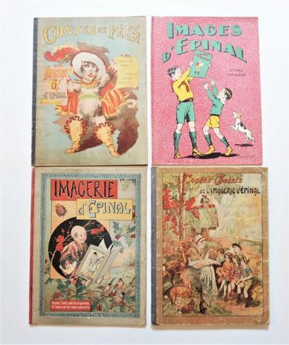 LIVRES ILLUSTRES : CONTES Ensemble de 4 ouvrages d'Imagerie d'épinal : 


IMAGERIE...