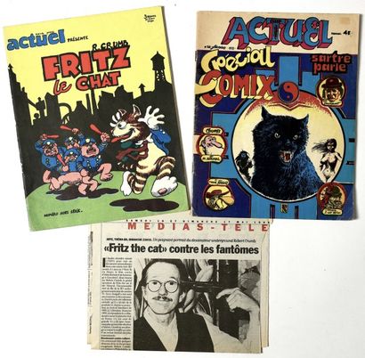 CRUMB, ROBERT Périodique "Actuel Hors Série" pour la 1 ère édition en France de "Fritz...