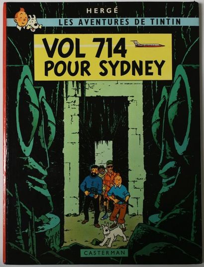 HERGÉ Album "Tintin - Vol 714 pour Sydney" - 1er tirage - "allez vous me dire où...
