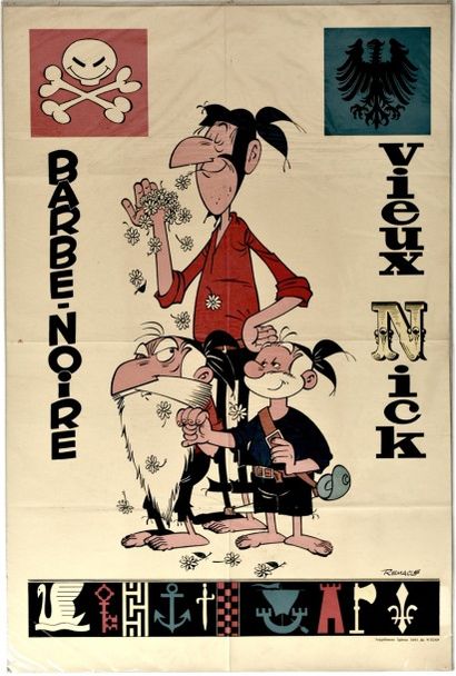 REMACLE, MARCEL (1926-1999) Poster offset issu du magazine Spirou n° 1643 du 09 oct....
