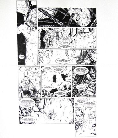 ALEXE (1977) Ensemble de 2 planches originales se suivant, page 30 et 31 de l'album...