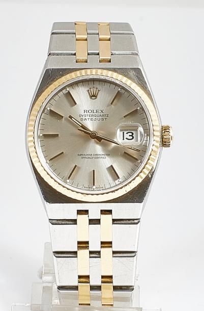 ROLEX. OYSTERQUARTZ. MONTRE BRACELET 17013B Montre bracelet en acier et or jaune...