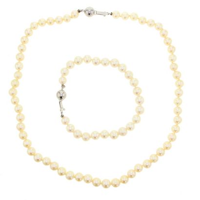 Collier de perles Collier de perles de culture choker.

Longueur : 43 cm

Diamètre...