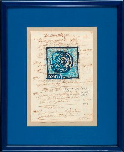 ALECHINSKY PIERRE (NÉ EN 1927) "La belle bleue", 1997

Eau-forte en couleurs sur...