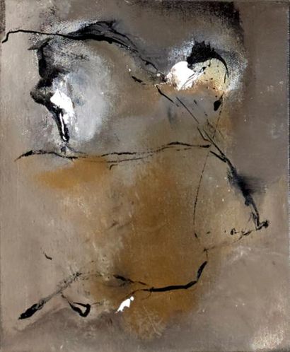 MARRIDE WILDE (XX-XXI) ''Composition abstraite'' 

Huile sur toile contrecollée sur...