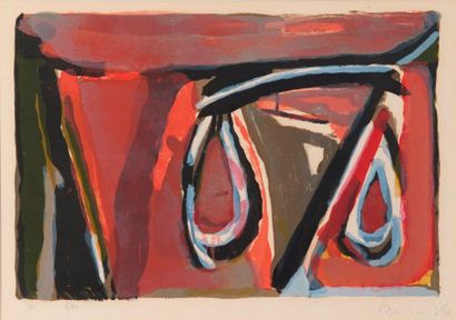 VAN VELDE Bram (1895-1981) "Composition", 1975

Lithographie en couleurs, signée...