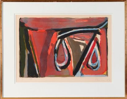 VAN VELDE Bram (1895-1981) "Composition", 1975

Lithographie en couleurs, signée...