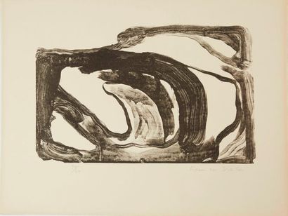 VAN VELDE Bram (1895-1981) "Sans titre", 1962-1965

Deux lithographies en noir, signées,...