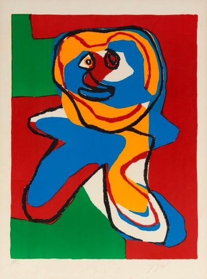 APPEL Karel (1921-2006) "Figure"
Lithographie en couleurs annotée HC. Encadré.
Dimensions...
