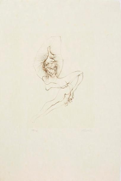 BELLMER Hans (1902-1975) "Figure"

Pointe sèche sur Japon nacré, épreuve signée et...