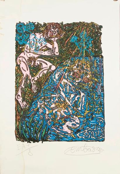 COMBAS Robert (Né en 1957) "Narcisse", 1985

Impression offset signée, datée et annotée...