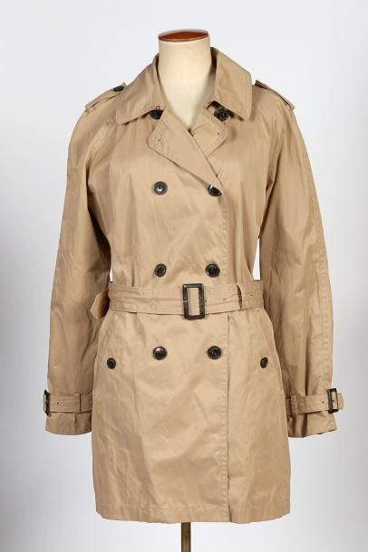 Mc GREGOR pour femme TRENCH-COAT imperméable en toile beige bavolet au dos, ceinture...