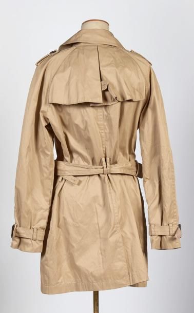 Mc GREGOR pour femme TRENCH-COAT imperméable en toile beige bavolet au dos, ceinture...