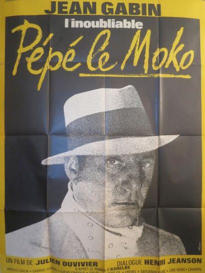 PEPE LE MOKO "PEPE LE MOKO" de Julien Duvivier avec Jean Gabin Affiche 1,20 x 1,60...
