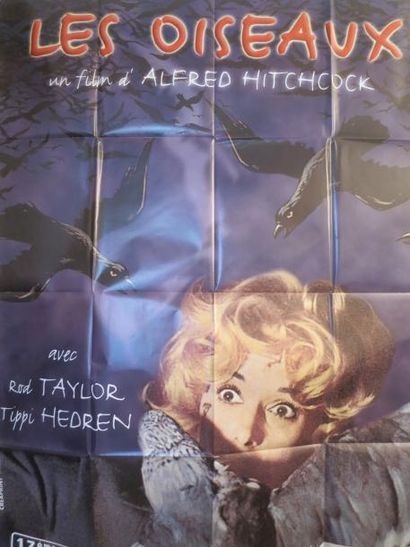 LES OISEAUX "LES OISEAUX" de Alfred Hitchcock avec Tipppi Hedren Affiche 1,20 x 1,60...