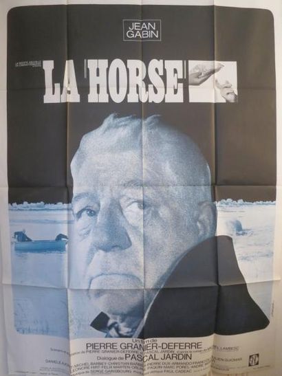 LA HORSE "LA HORSE" de Pierre Garnier-Deferre avec Jean Gabin Affiche 1,20 x 1,60...