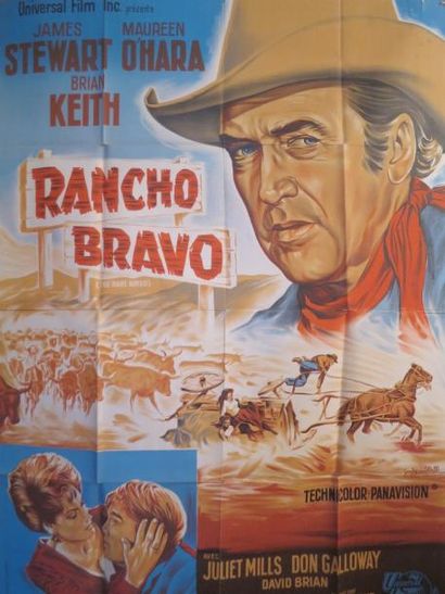 RANCHO BRAVO "RANCHO BRAVO" Western de Andrew Mac Laglen avec James Stewart, Maureen...
