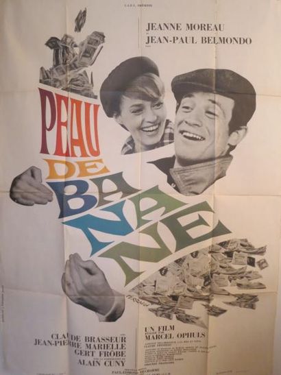 PEAU DE BANANE "PEAU DE BANANE" de Marcel Ophuls avec Jean Paul Belmondo, Jeanne...