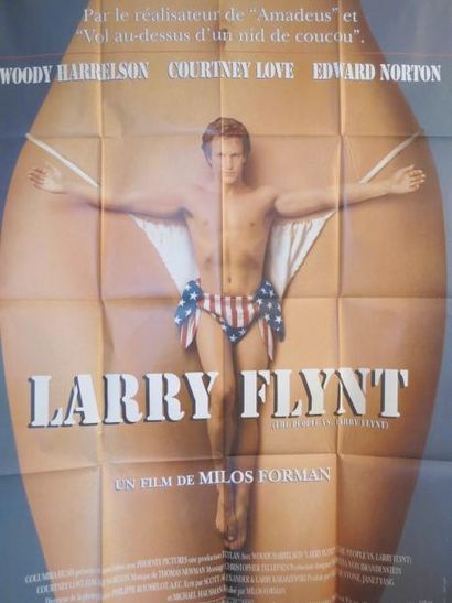 LARRY FLYNT "LARRY FLYNT" de Milos Forman avec Woody Harrelson Affiche 1,20 x 1,60...