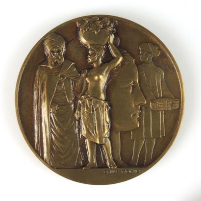 MEDAILLES COLONIALES Lot de 4 médailles coloniales en bronze début XXème siècle (INDOCHINE,...