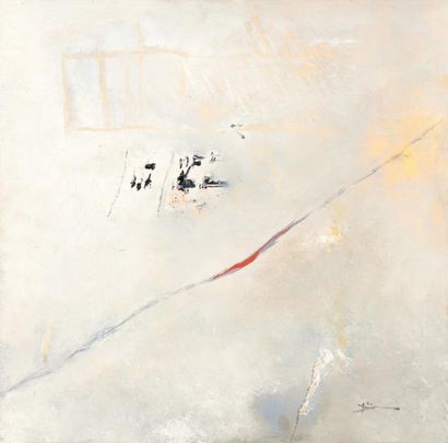 DUMINIL Frank (1933 - 2014) ''Aube inclinée III'' 

Huile sur toile, signée vers...
