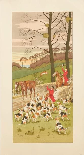 Harry Eliott (1882-1959) "Scène de chasse à courre"

Gravure, impression au pochoir.

Dimensions...