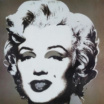 LOT DECORATION Lot de 2 pièces encadrées ''Marylin'' d'après Warhol,''Composition...