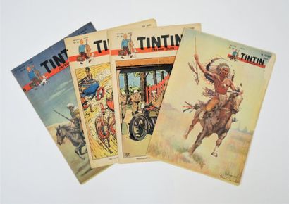 UNIVERS D'HERGÉ JOURNAL de TINTIN. 
Ed. française. 4ème année - 1949: 17 n° = n°35...