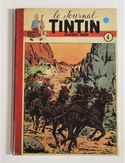 UNIVERS D'HERGÉ TINTIN
(éd Française). 1949/1950: n°52 au 68, reliure éd. N°4, couv/BE-int.pt...