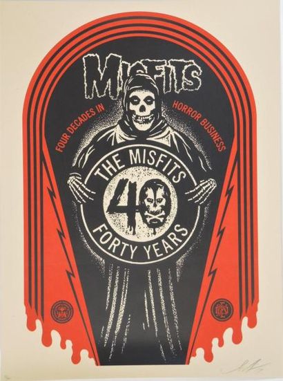 OBEY (Shepard Fairey dit) (né en 1970) "The Misfits 40th Grave"


Sérigraphie sur...