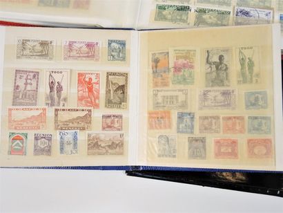 PHILATELIE Collection de timbres FRANCE Vers 1950-1960. En 3 albums
