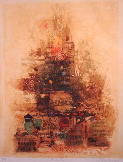 Engel NISSAN (né en 1931) "Rialto" 


Gravure en couleurs sur papier Moulin du Gué,...