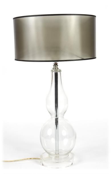 PIED DE LAMPE PIED DE LAMPE


Pied de lampe en verre à deux renflements, présentant...