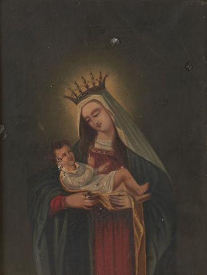 ECOLE ESPAGNOLE (?) 1800-1850 ECOLE ESPAGNOLE (?) 1800-1850


"Vierge à l'enfant"


Huile...