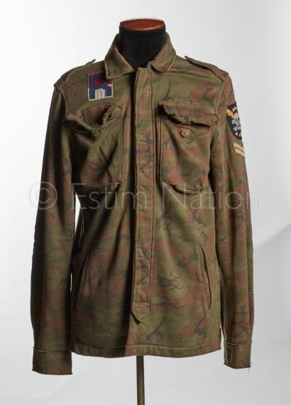 RALPH LAUREN RUGBY POUR HOMME VESTE en coton stretch imprimé camouflage, quatre poches...
