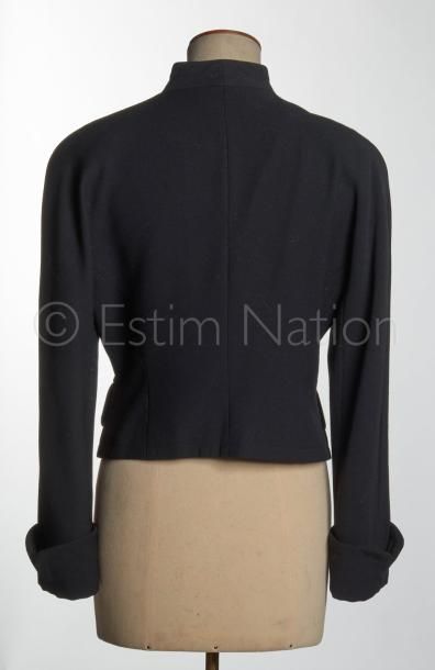 ELECTRE Vintage, GERARD DAREL, SONIA by SONIA RYKIEL VESTE en grain de poudre noir...