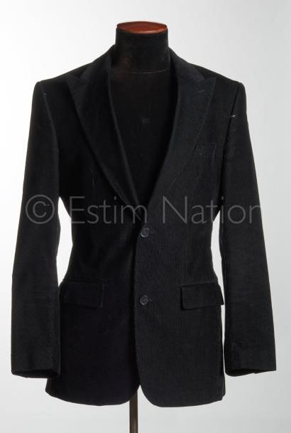 ESPRIT COSTUME pour homme en velours de coton côtelé noir (T 46)