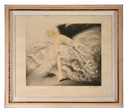 Louis ICART (1888-1950) "La danseuse de ballet" 

Gravure en couleurs signée en bas...