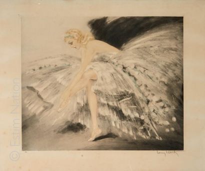 Louis ICART (1888-1950) "La danseuse de ballet" 

Gravure en couleurs signée en bas...