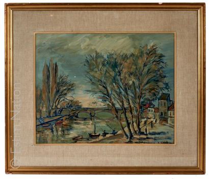 Louis CAZALS (1912-1995) "La Seine à Mantes"


Huile sur toile signée en bas à droite....