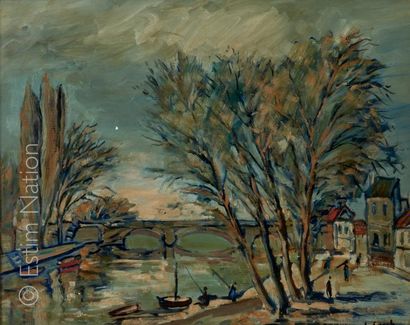 Louis CAZALS (1912-1995) "La Seine à Mantes"


Huile sur toile signée en bas à droite....