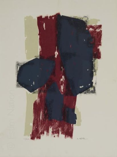 Raoul UBAC (1910-1985) Empreinte de couleurs

Lithographie en couleurs sur vélin...
