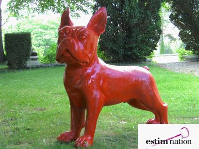 WILLIAM SWEETLOVE (1949) "Cloned French Bulldog"
Importante sculpture en résine peinte...