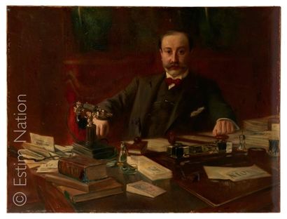 Jean SALA (1869-1918) "Portrait d'un notable ou d'un homme d'affaires"

Huile sur...