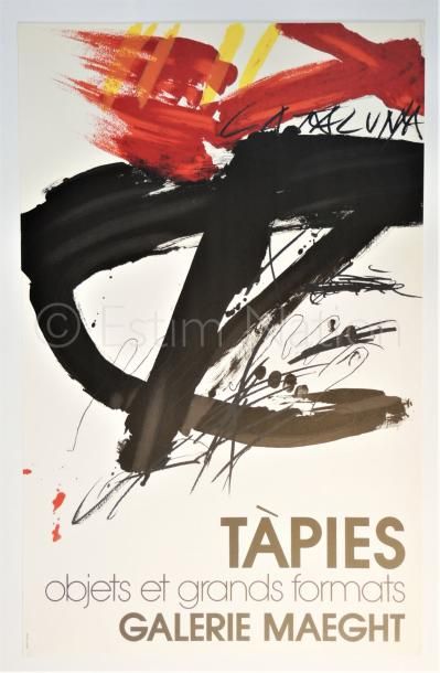 TAPIES ANTONI (1923 – 2012) & GALERIE MAEGHT Objets et grands formats, galerie Maeght.1972...