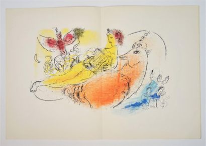 DERRIERE LE MIROIR N° 99 - 100- CHAGALL - 1957 Textes de J. Cassou et P. Volboudt,...